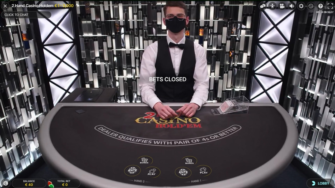 2-handed holdem kasino