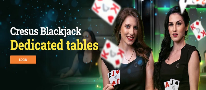 cresus casino blackjack stůl živě