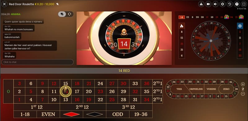 red door roulette bonus
